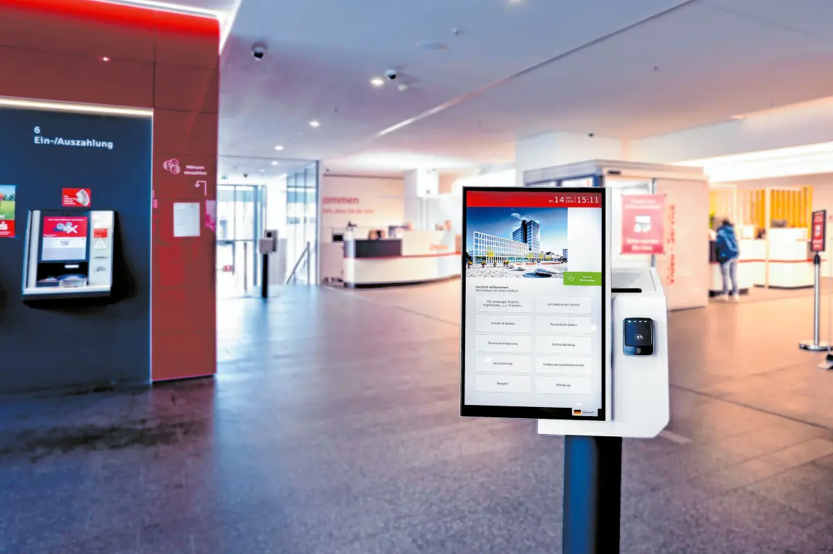 Für die Beratung und Service meldet man sich digital an.
