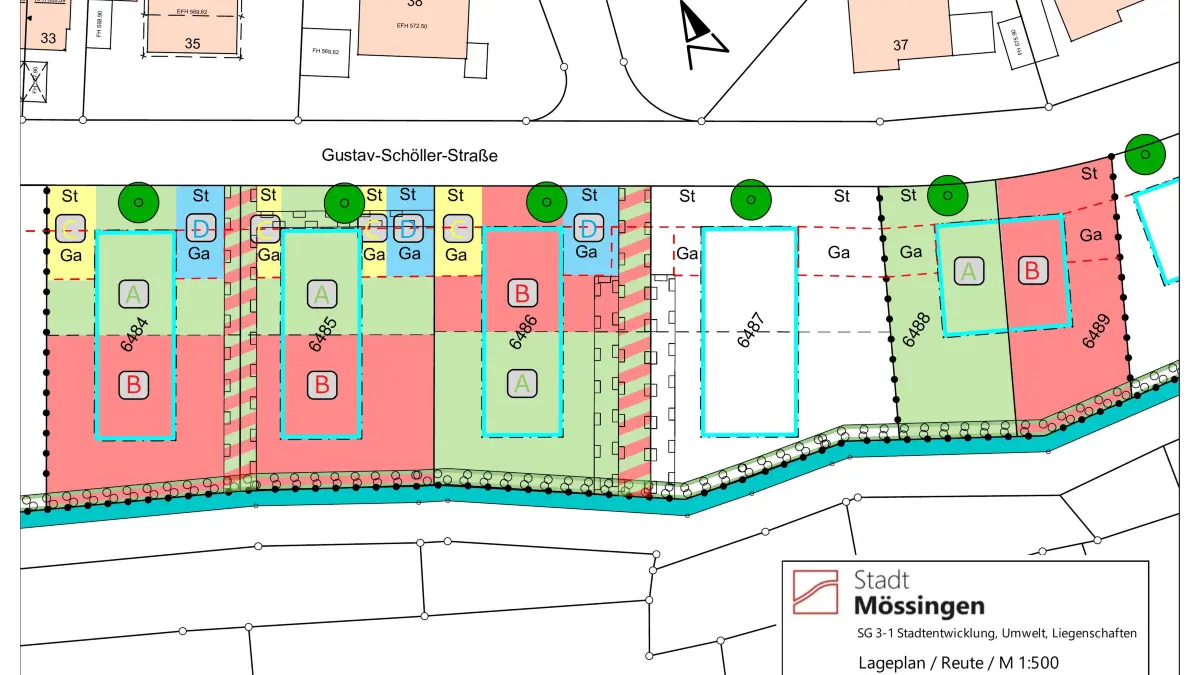Baupartner gesucht: Im Öschinger Baugebiet Reute sollen auf den noch angebotenen Grundstücken Doppelhäuser entstehen. Die Stadt verkauft die Bauplätze grundsätzlich erst, wenn sich Käufer für beide Doppelhaushälften gefunden haben.