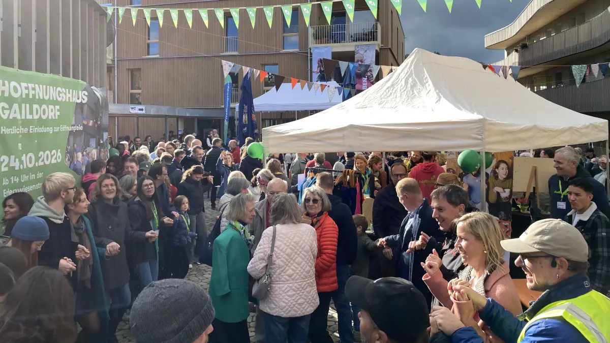 Hoffnungshäuser in Gaildorf, Presserundgang mit exklusivem Einblick in das neue Quartier