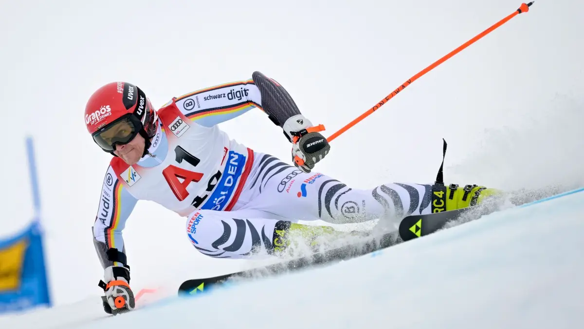Ski-Weltcup in Sölden: Ski alpin: Weltcup, Riesenslalom, Männer, 1. Durchgang. Fabian Gratz aus Deutschland in Aktion. (zu dpa: «Brasilianer Pinheiro Braathen gewinnt Ski-Auftakt in Sölden»)