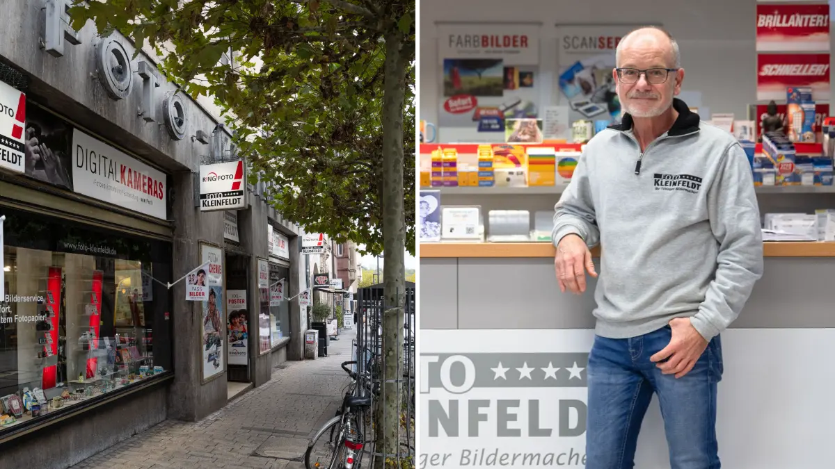 Nach fast hundert Jahren Betriebsgeschichte zieht Martin Kleinfeldt, in dritter Generation Inhaber von Foto Kleinfeldt in der Tübinger Mühlstraße, einen Schlussstrich.