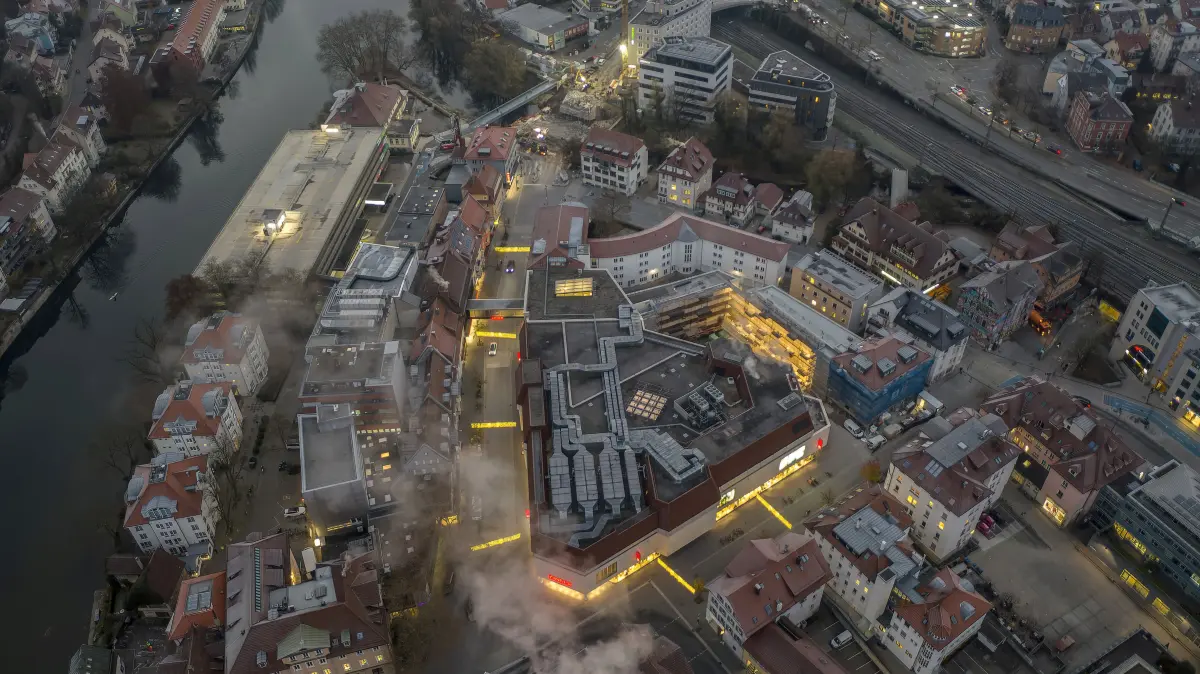 (ohne Überschrift): Vorsicht: Dieses Foto ist möglicherweise nur für den einstigen Verlag Schwäbisches Tagblatt verwendbar. Zinserdreieck
24.11.21 Bild: Ulrich Metz