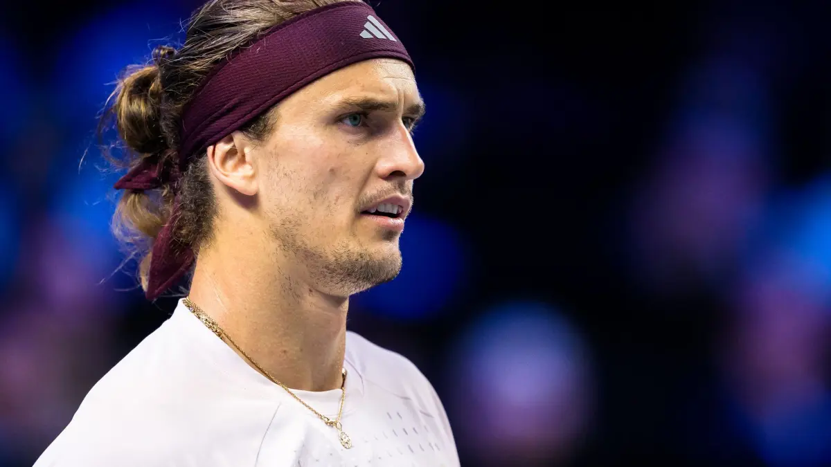 Tennis: ATP-Tour - Wien: 27.10.2026, Österreich, Wien: Tennis: ATP-Tour, Einzel, Männer, 1. Runde, Alexander Zverev (Hamburg) - Martin Landaluce (ESP). Alexander Zverev aus Deutschland in Aktion. Foto: Max Slovencik/APA/dpa +++ dpa-Bildfunk +++