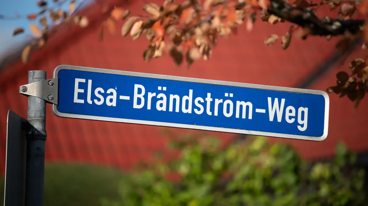 Der Elsa-Brändström-Weg in Rottenburg, Straßennamen Serie Frauen