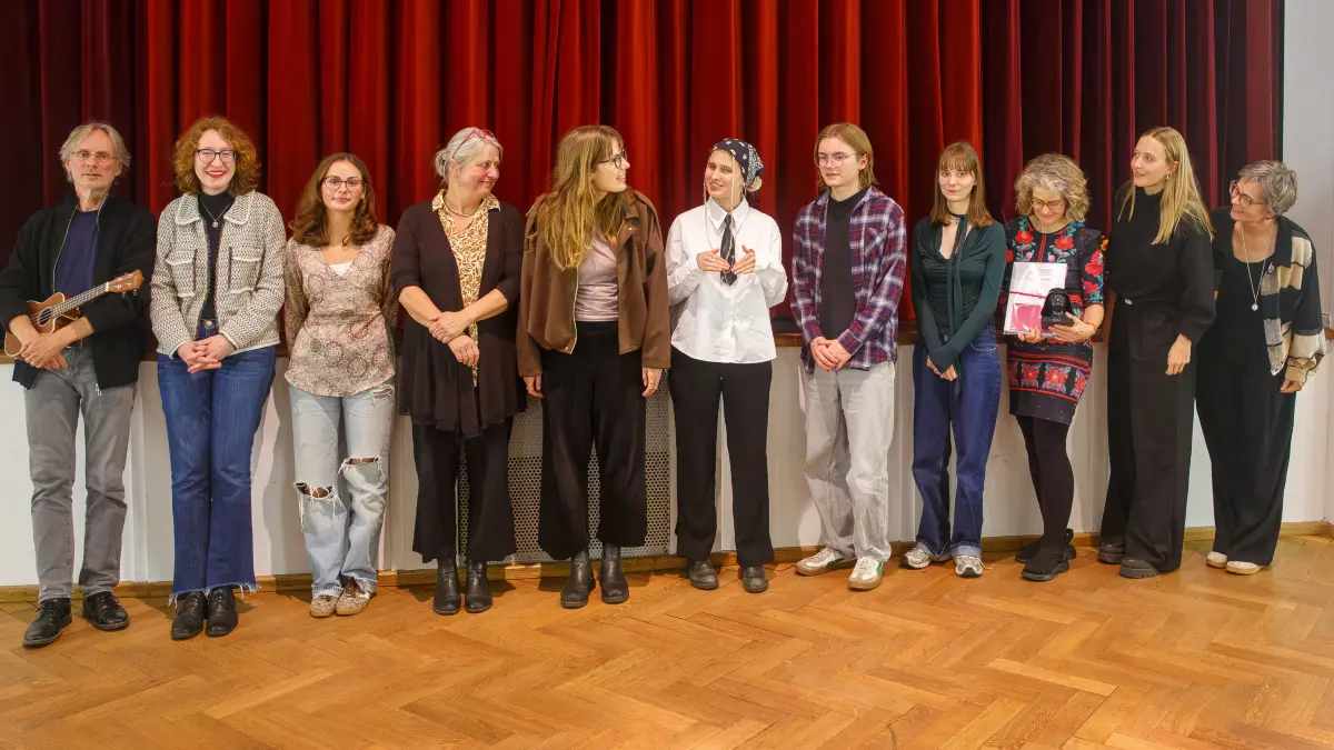 Schreiber und Jury vereint.